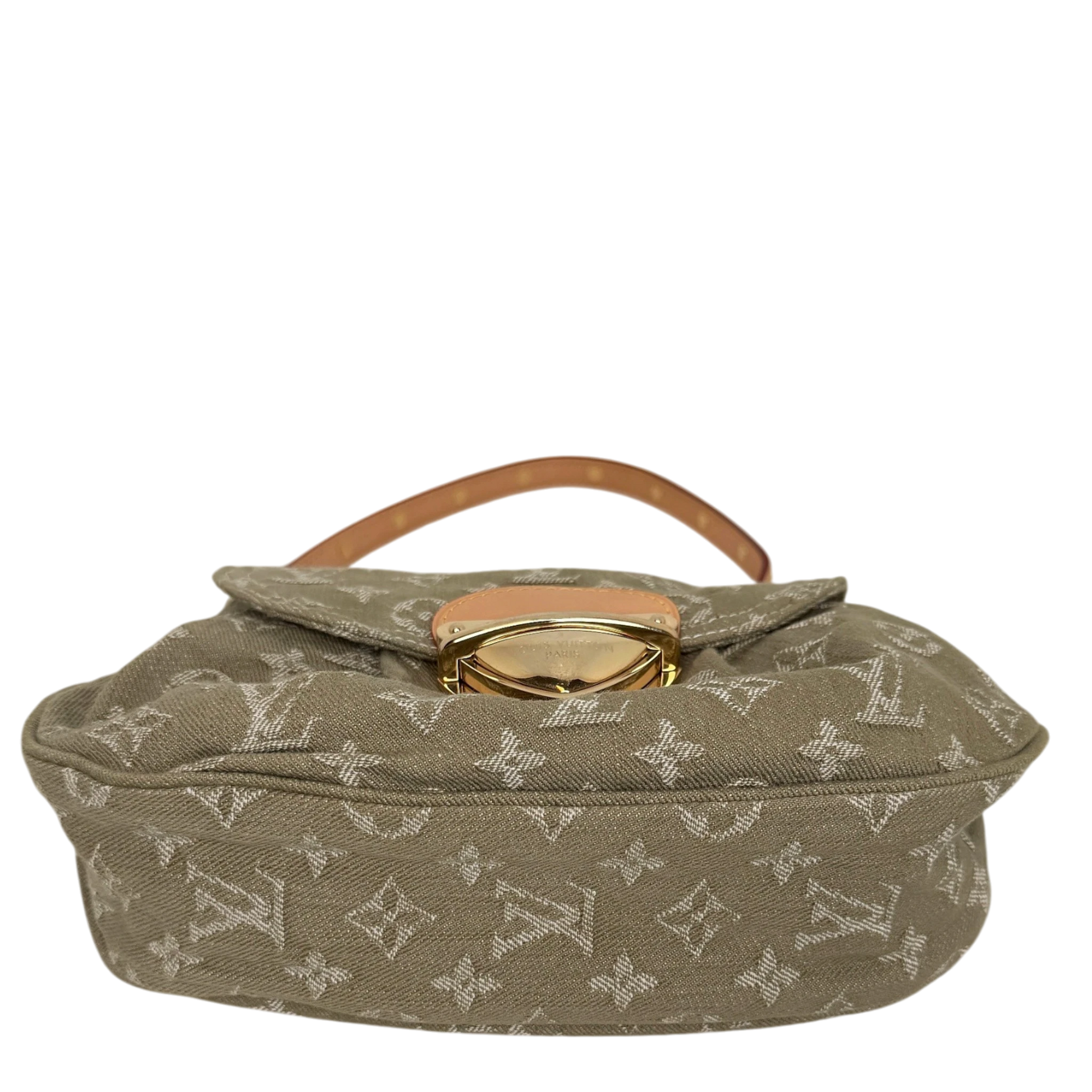 Louis Vuitton Sunset Boulevard Monogram Denim Vert Kaki Grün Gold Louis Vuitton