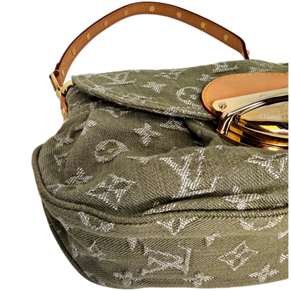 Louis Vuitton Sunset Boulevard Monogram Denim Vert Kaki Grün Gold Louis Vuitton
