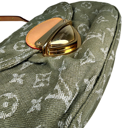 Louis Vuitton Sunset Boulevard Monogram Denim Vert Kaki Grün Gold Louis Vuitton
