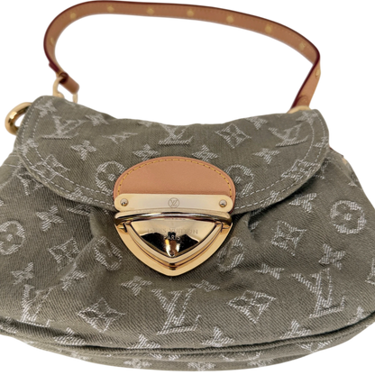 Louis Vuitton Sunset Boulevard Monogram Denim Vert Kaki Grün Gold Louis Vuitton