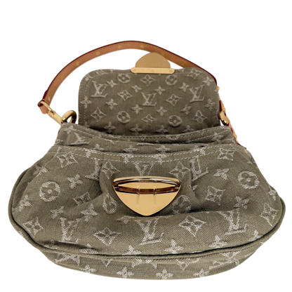 Louis Vuitton Sunset Boulevard Monogram Denim Vert Kaki Grün Gold Louis Vuitton