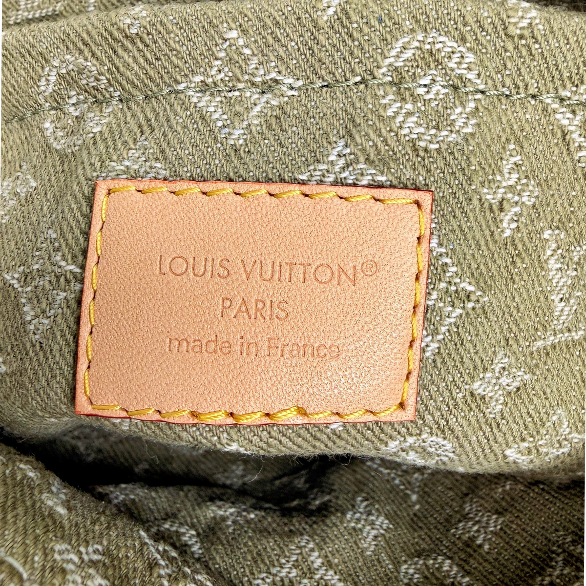 Louis Vuitton Sunset Boulevard Monogram Denim Vert Kaki Grün Gold Louis Vuitton