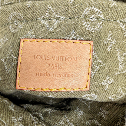 Louis Vuitton Sunset Boulevard Monogram Denim Vert Kaki Grün Gold Louis Vuitton