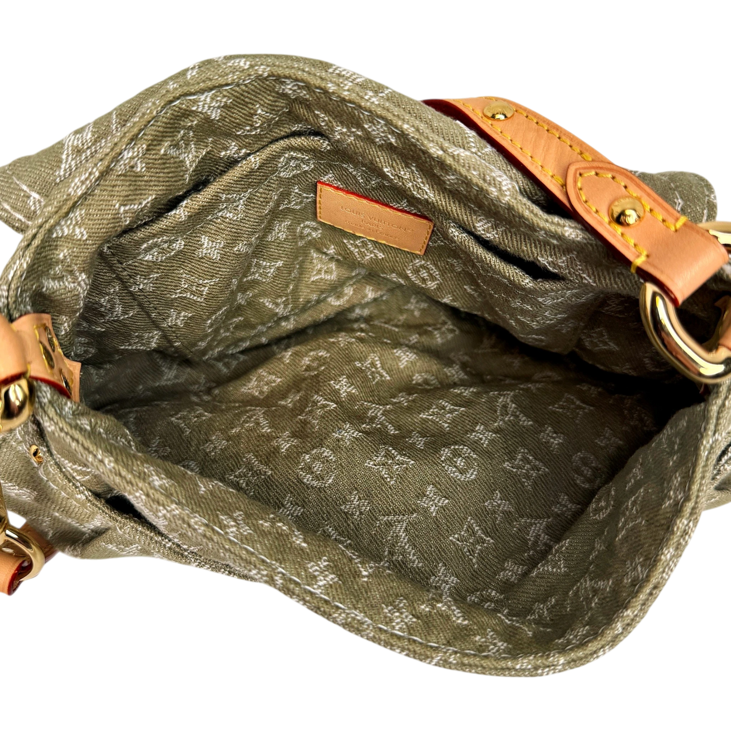 Louis Vuitton Sunset Boulevard Monogram Denim Vert Kaki Grün Gold Louis Vuitton