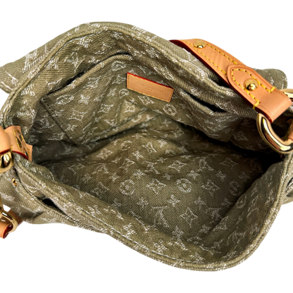 Louis Vuitton Sunset Boulevard Monogram Denim Vert Kaki Grün Gold Louis Vuitton
