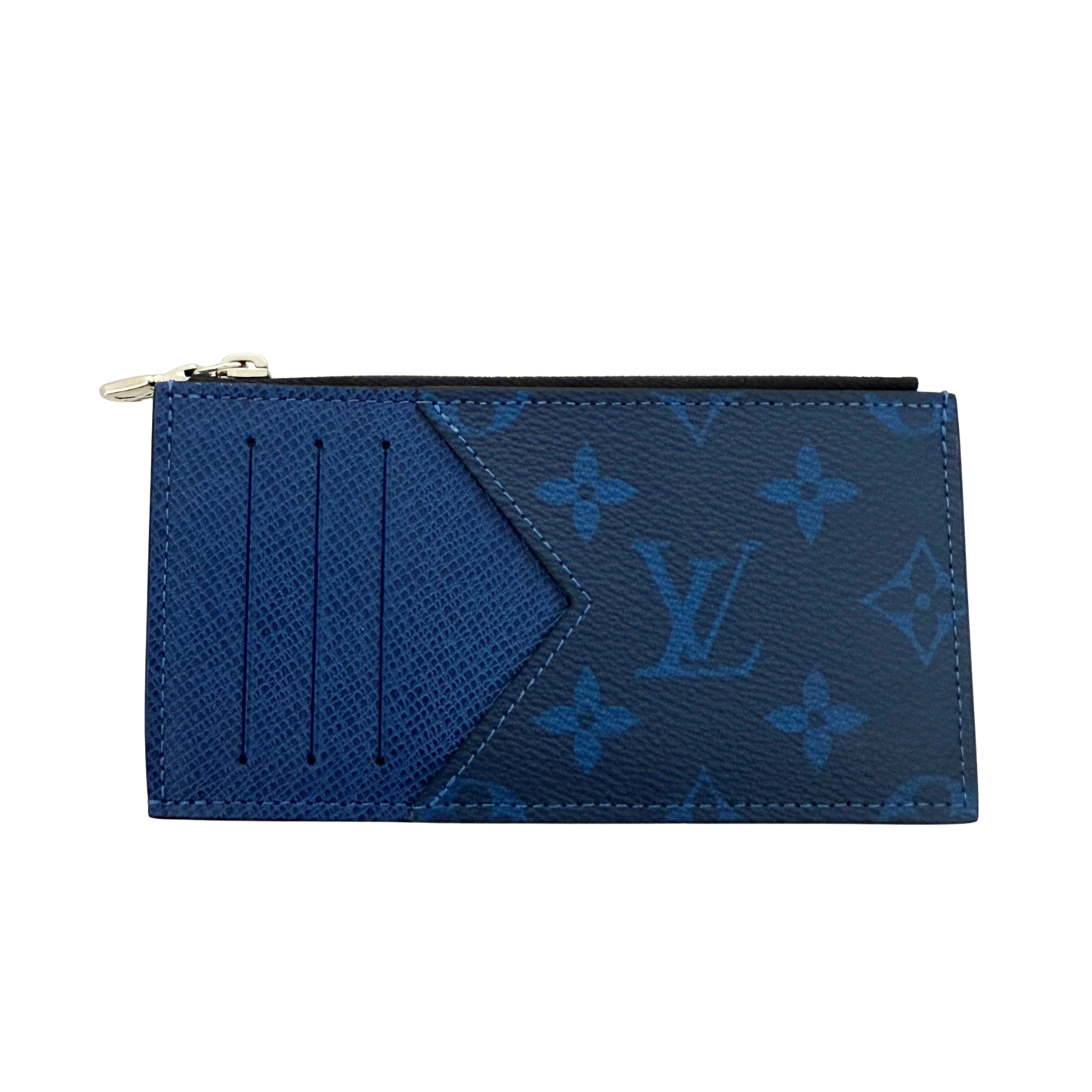 Louis Vuitton Taigarama Kartenetui M30270 Blau / neuwertig Louis Vuitton