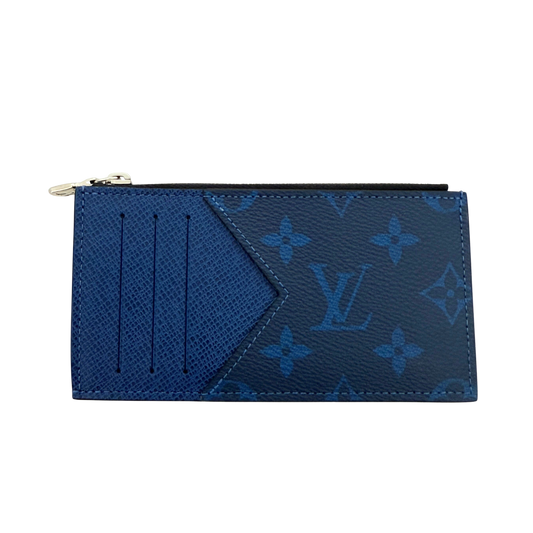 Louis Vuitton Taigarama Kartenetui M30270 Blau / neuwertig Louis Vuitton