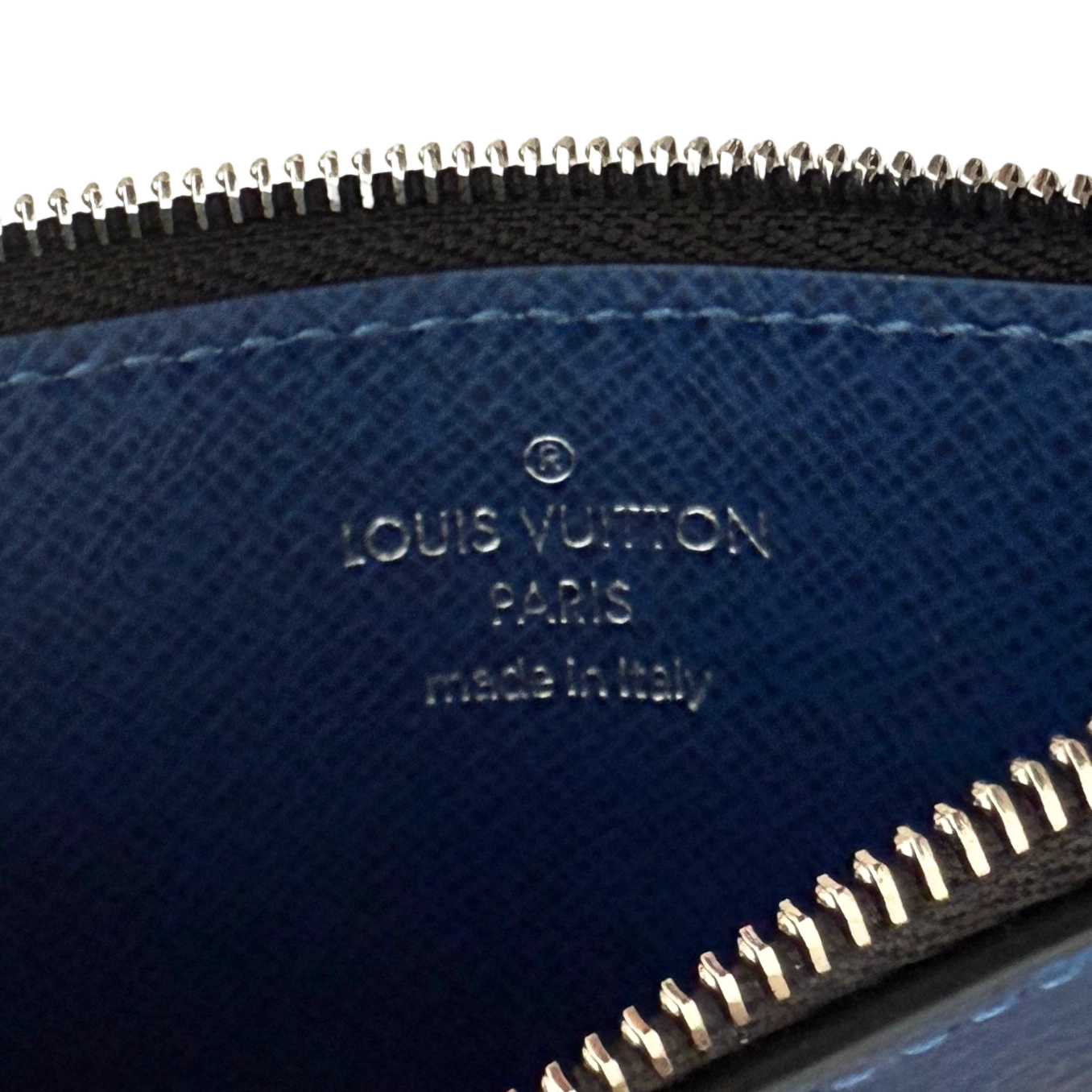 Louis Vuitton Taigarama Kartenetui M30270 Blau / neuwertig Louis Vuitton