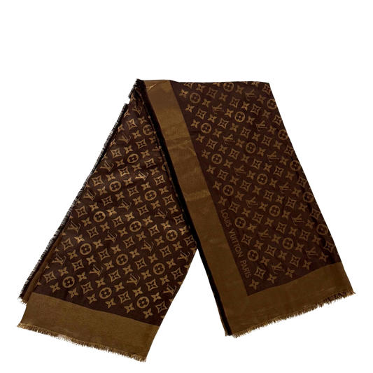 Louis Vuitton Monogram Shine Tuch Braun Gold  / neuwertig Louis Vuitton