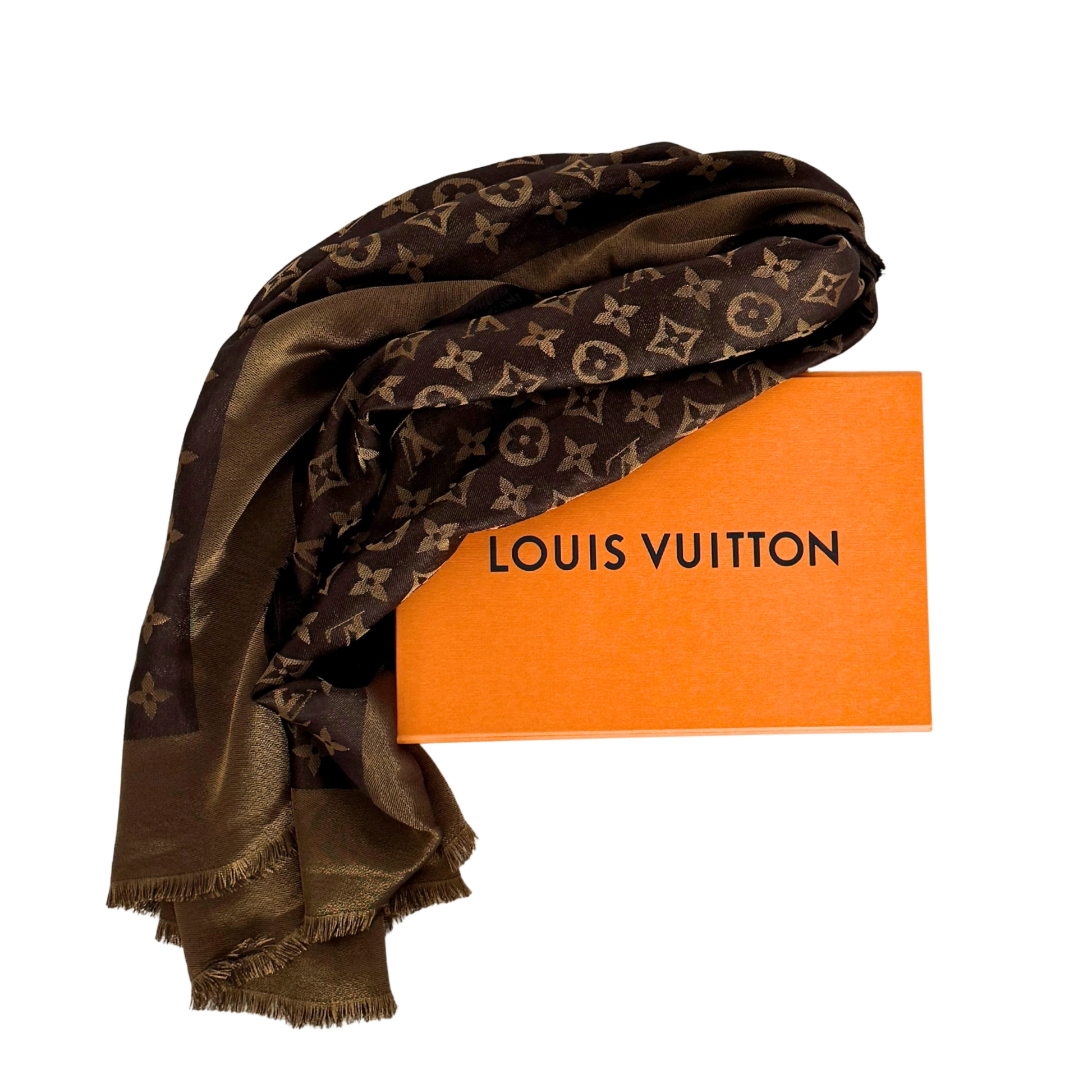 Louis Vuitton Monogram Shine Tuch Braun Gold  / neuwertig Louis Vuitton