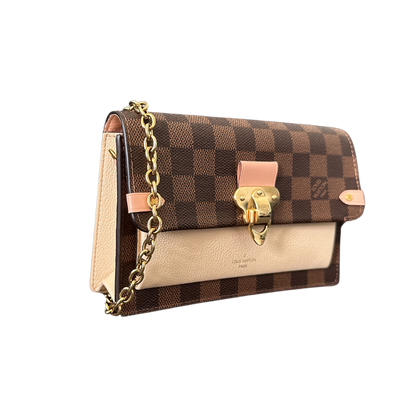Louis Vuitton Vavin Chain Geldbörse Damier Ebene N60237 Créme Fullset / sehr gut Louis Vuitton