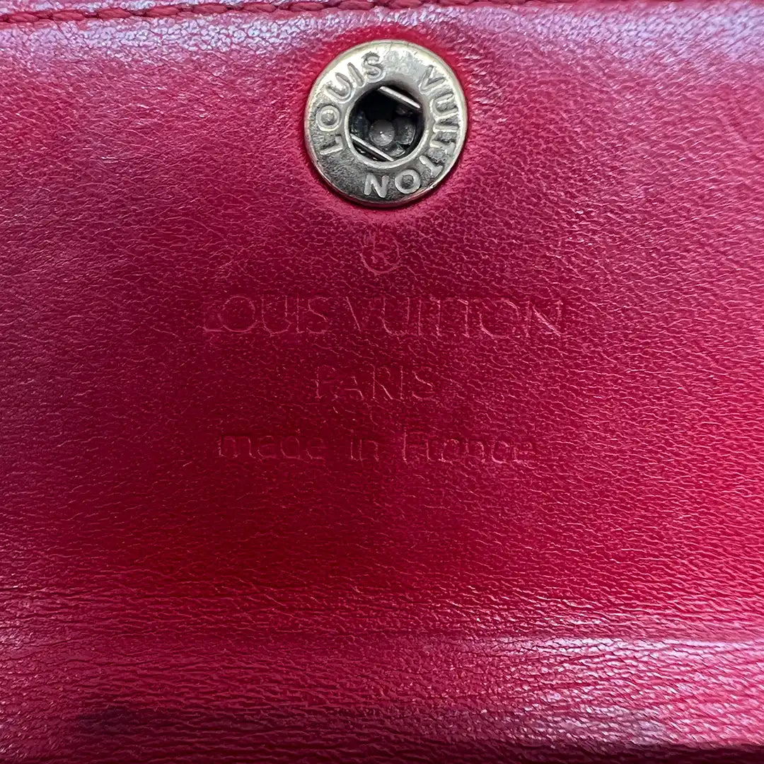 Louis Vuitton Vernis Geldbörse Vintage rot Lackleder/ akzeptabel Louis Vuitton