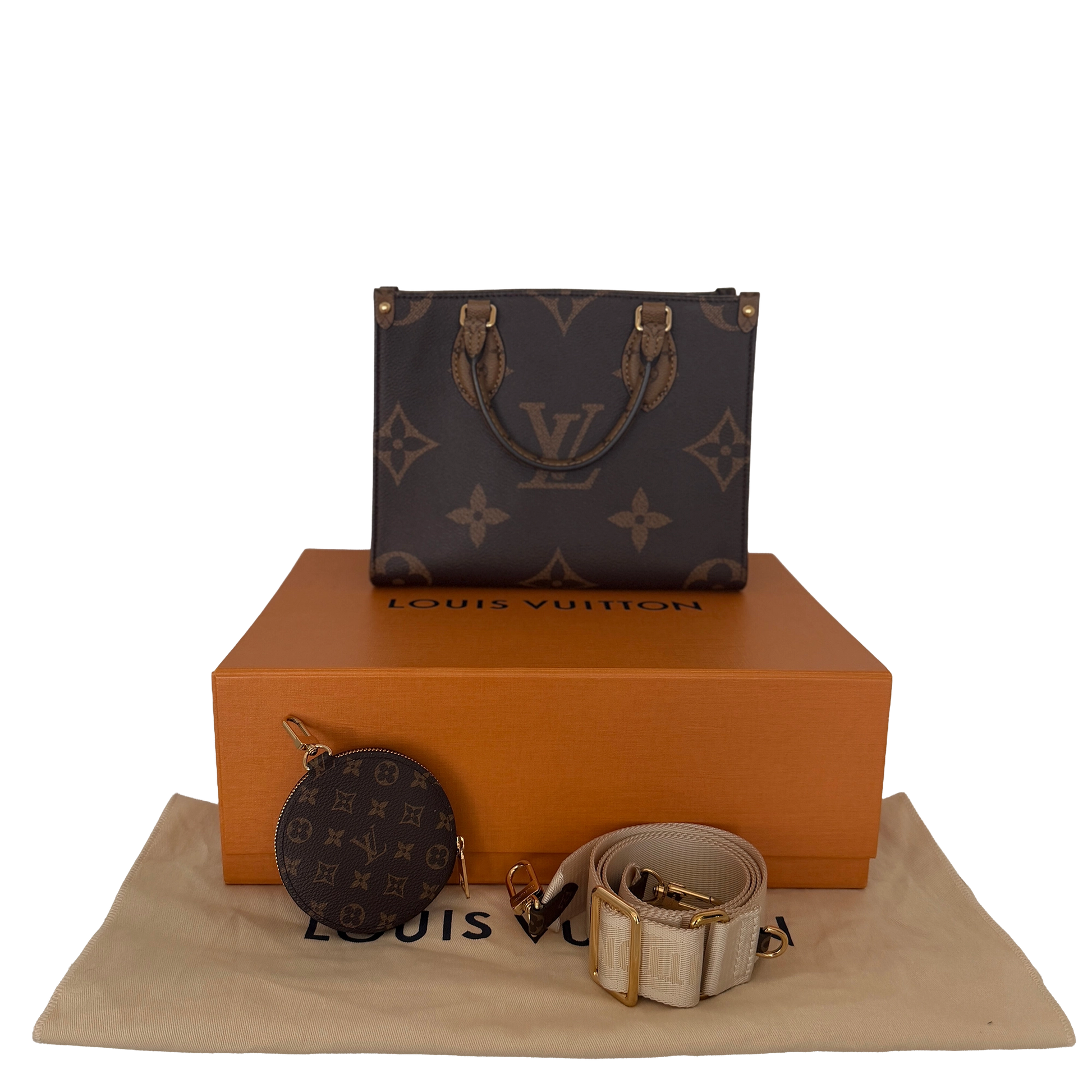 Louis Vuitton OnTheGo PM Monogram Reverse Canvas M46373 / neuwertig Louis Vuitton