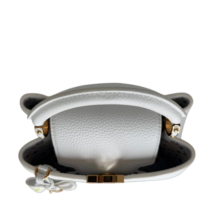 Louis Vuitton x Takashi Murakami Capucines BB Weiß Fullset / neuwertig Louis Vuitton