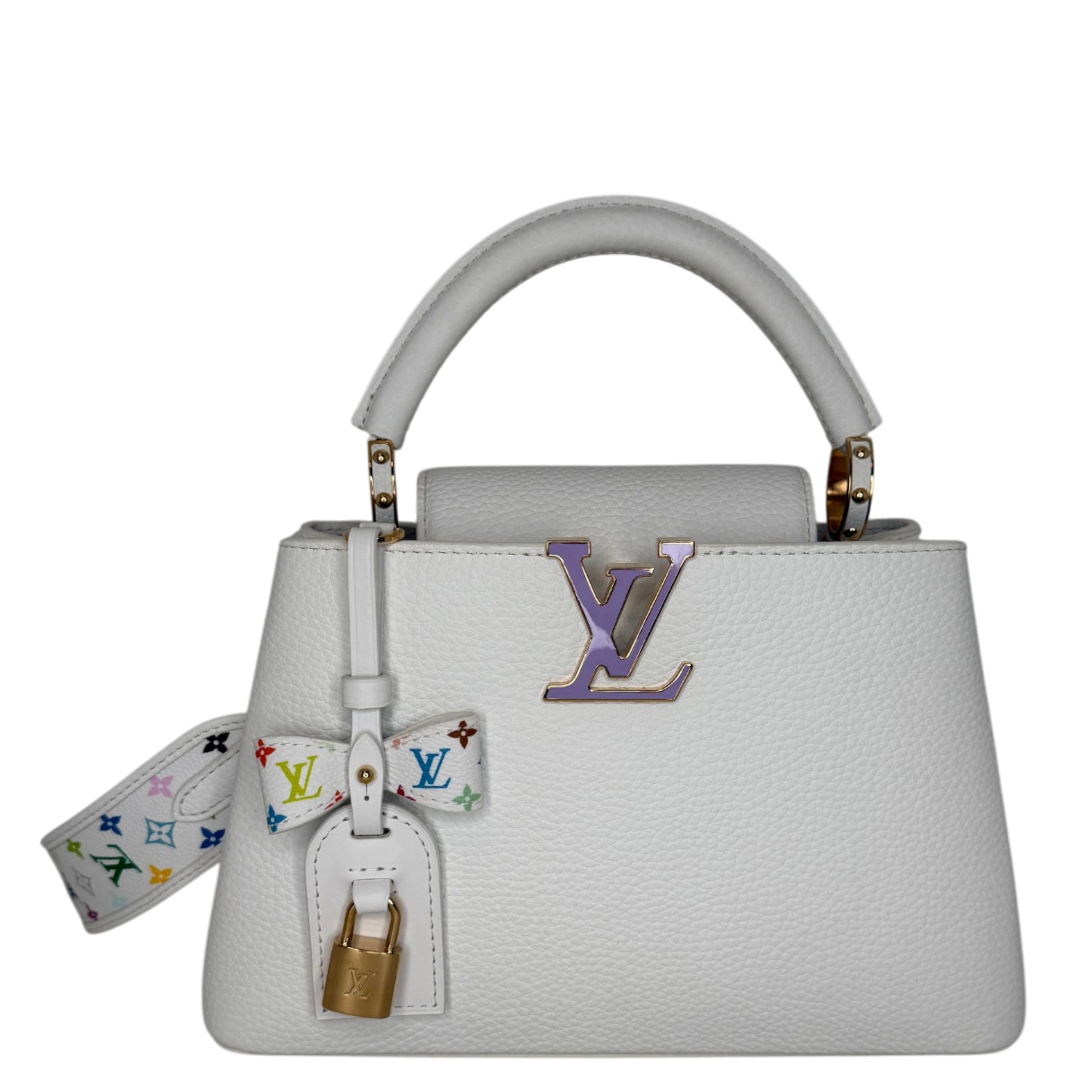 Louis Vuitton x Takashi Murakami Capucines BB Weiß Fullset / neuwertig Louis Vuitton