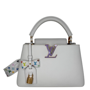 Louis Vuitton x Takashi Murakami Capucines BB Weiß Fullset / neuwertig