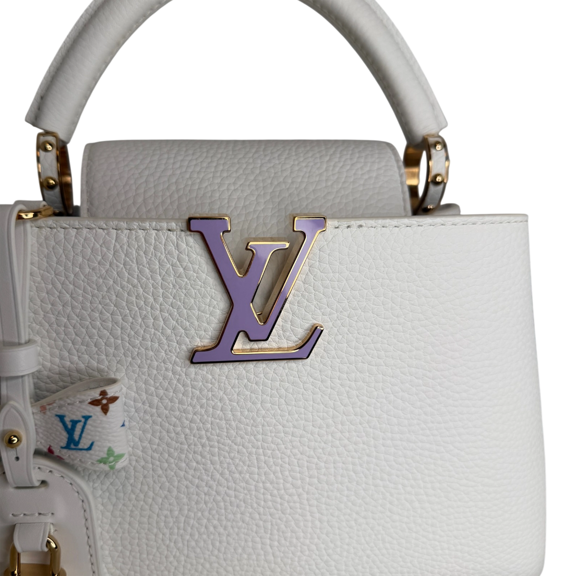 Louis Vuitton x Takashi Murakami Capucines BB Weiß Fullset / neuwertig Louis Vuitton