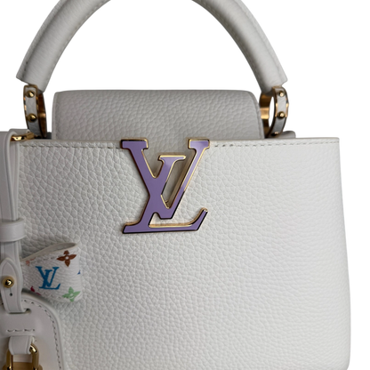 Louis Vuitton x Takashi Murakami Capucines BB Weiß Fullset / neuwertig Louis Vuitton