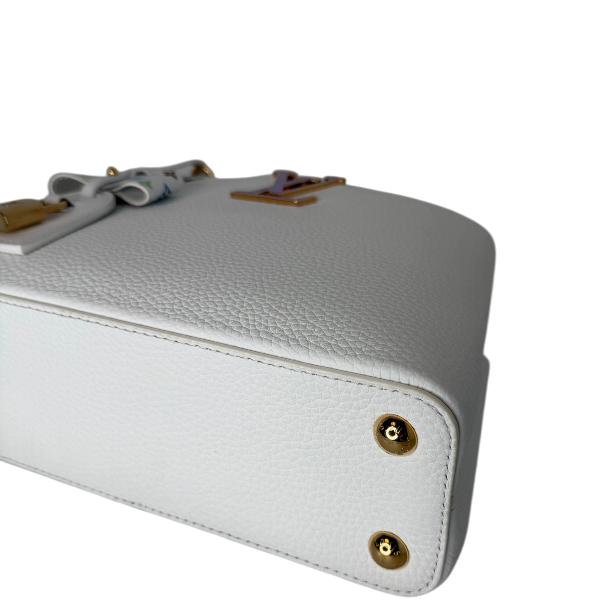 Louis Vuitton x Takashi Murakami Capucines BB Weiß Fullset / neuwertig Louis Vuitton