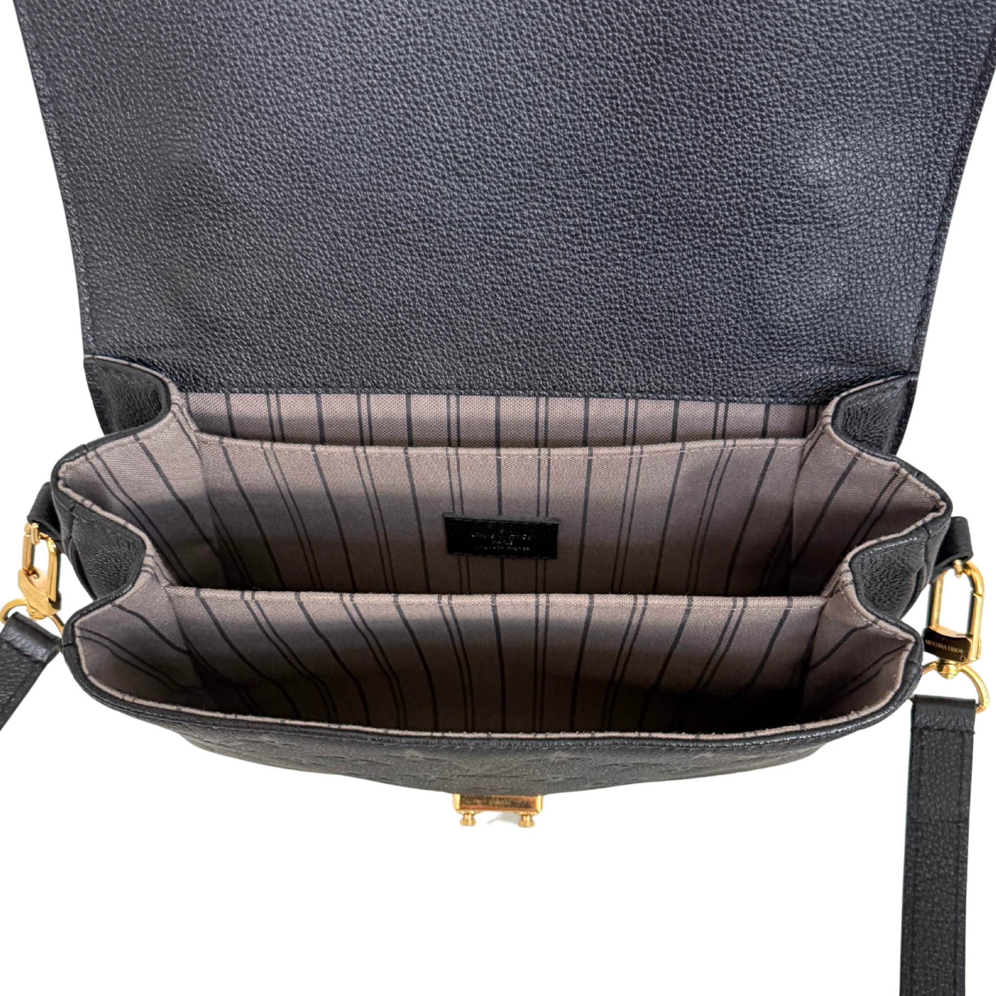 Louis Vuitton Pochette Métis Empreinte Leder M41487 Schwarz Fullset / sehr gut Louis Vuitton