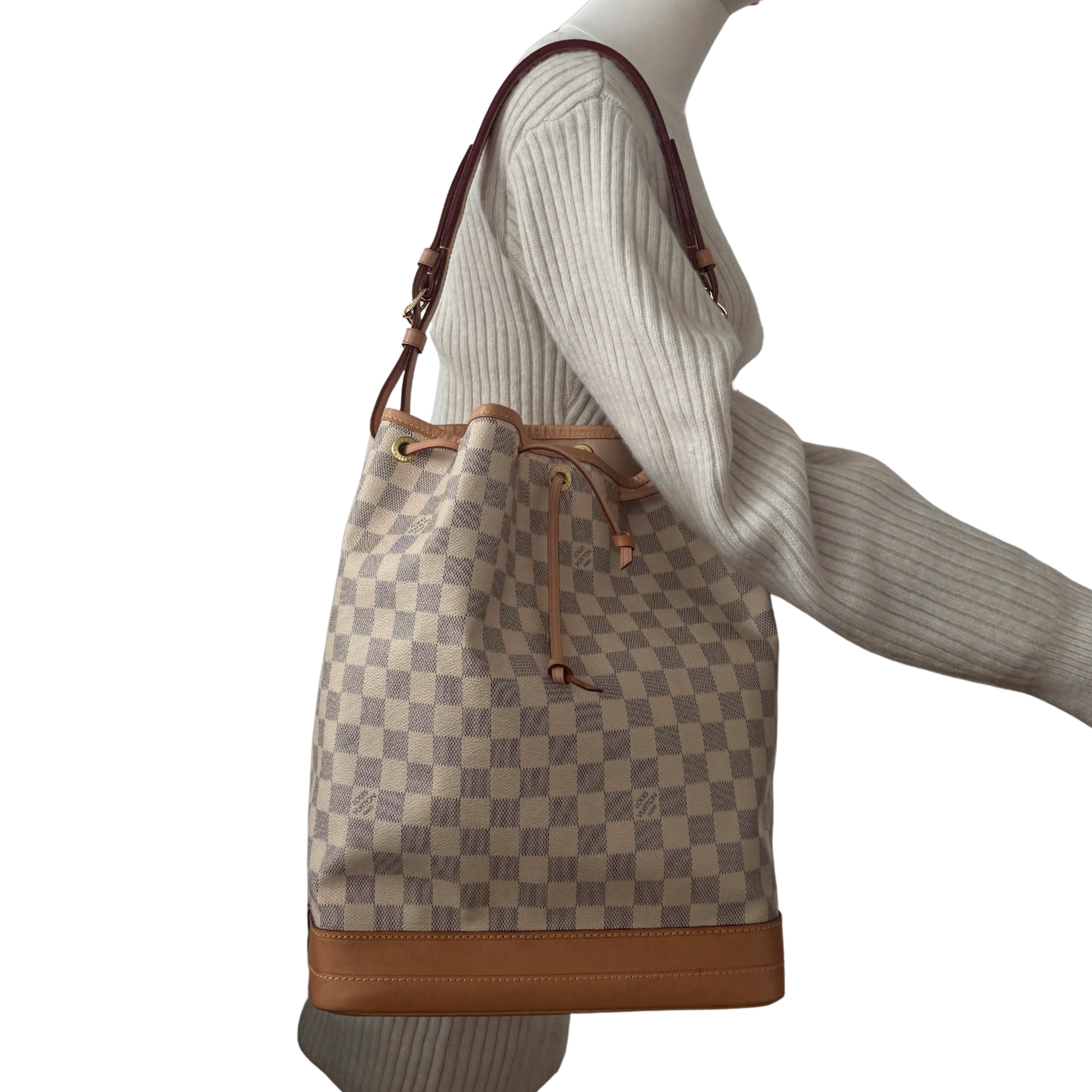 Louis Vuitton Noé Damier Azur Canvas N40593 Beige / sehr gut Louis Vuitton