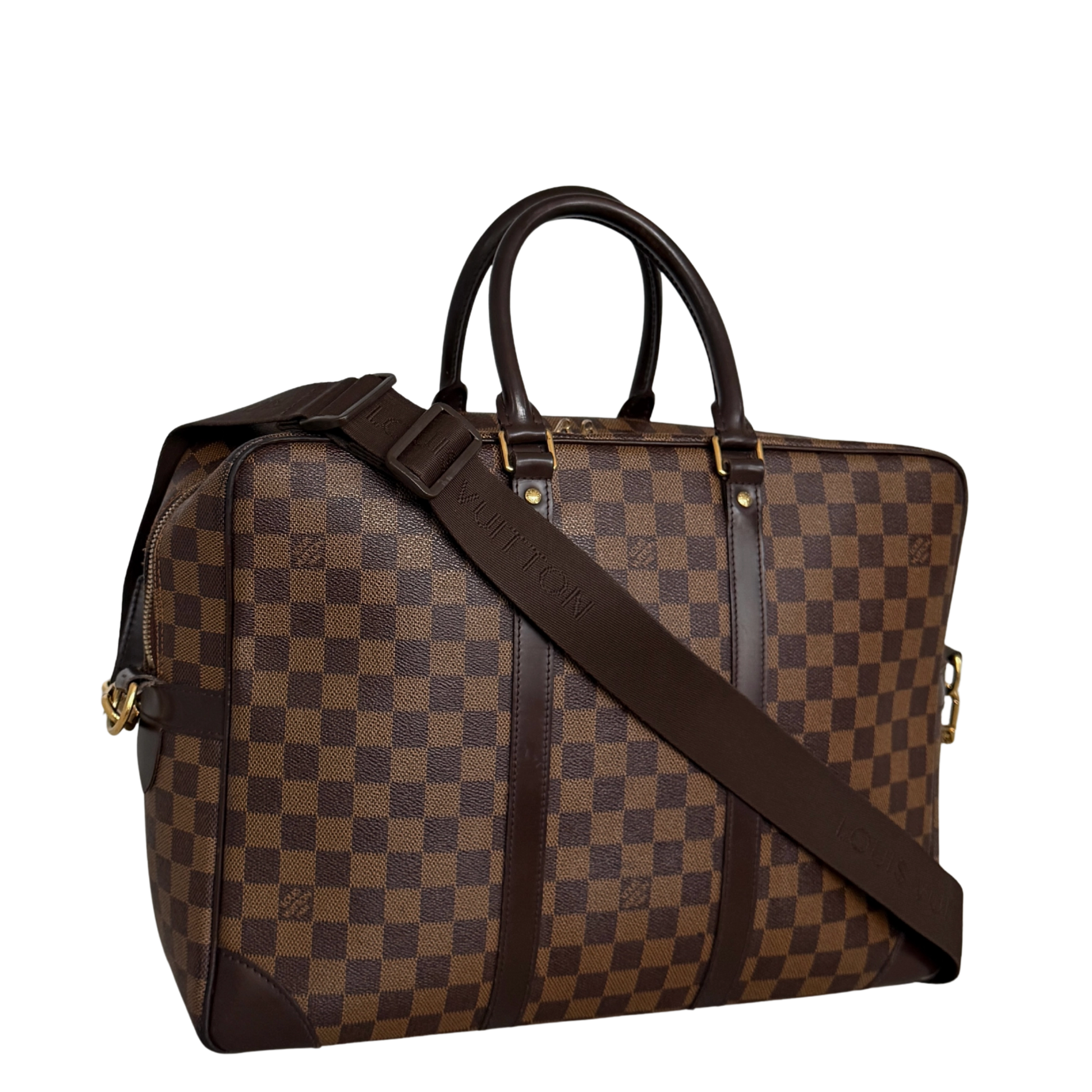 Louis Vuittons Porte Documents Voyage GM Damier Ebene Braun / gut Louis Vuitton