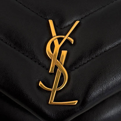 Saint Laurent LouLou Toy Schwarz goldene Hardware / sehr gut Saint Laurent