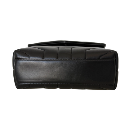 Saint Laurent Loulou Toy Schwarz silberne Hardware / neuwertig Saint Laurent
