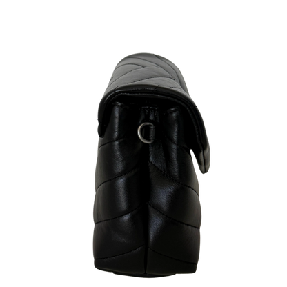 Saint Laurent Loulou Toy Schwarz silberne Hardware / neuwertig Saint Laurent