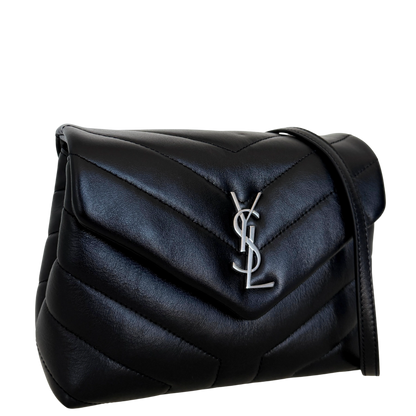 Saint Laurent Loulou Toy Schwarz silberne Hardware / neuwertig Saint Laurent