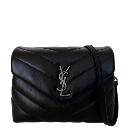 Saint Laurent Loulou Toy Schwarz silberne Hardware / neuwertig Saint Laurent