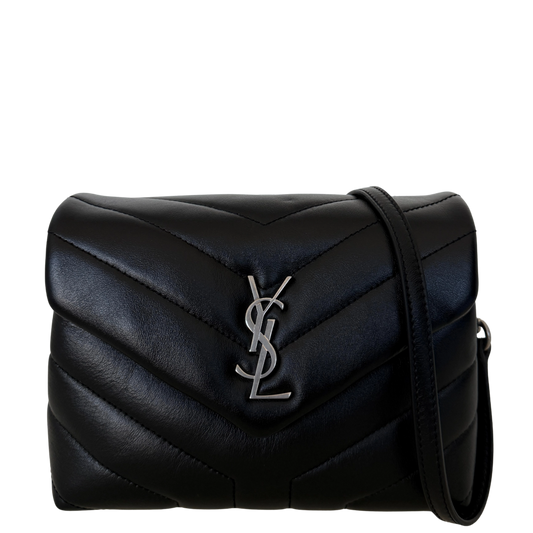 Saint Laurent Loulou Toy Schwarz silberne Hardware / neuwertig Saint Laurent