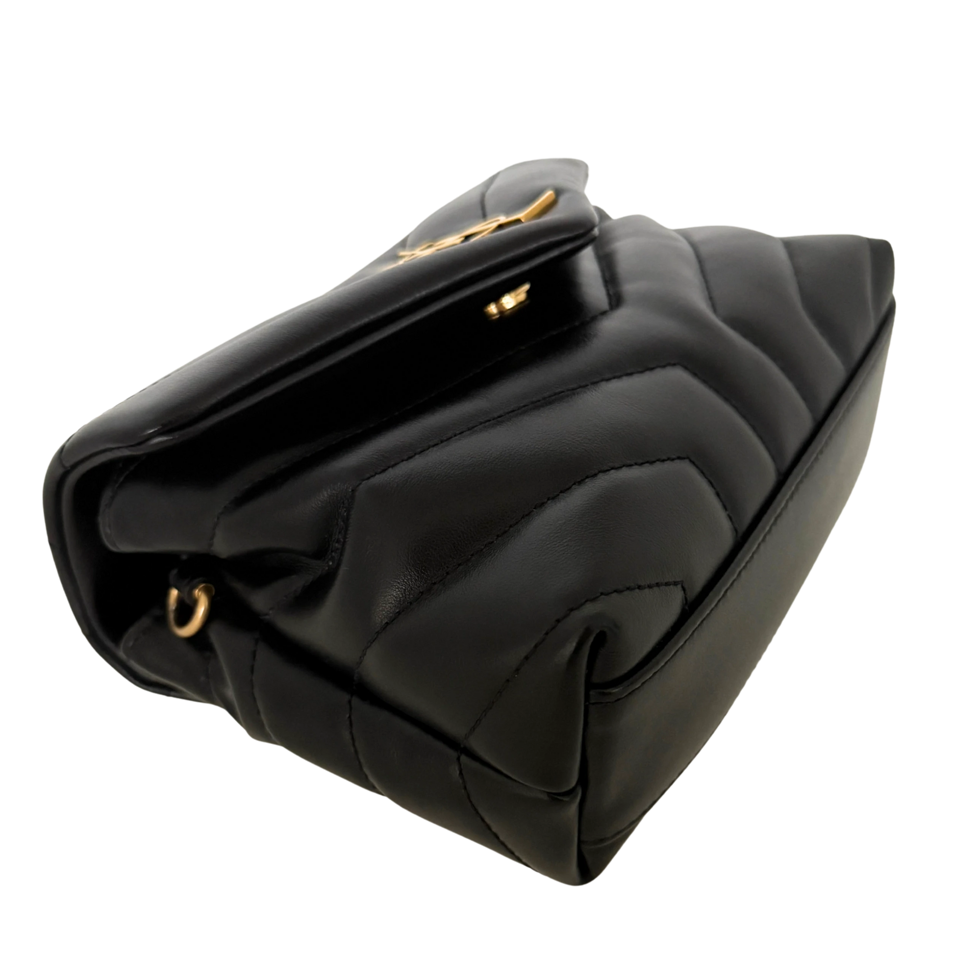 Saint Laurent LouLou Toy Schwarz goldene Hardware / sehr gut Saint Laurent