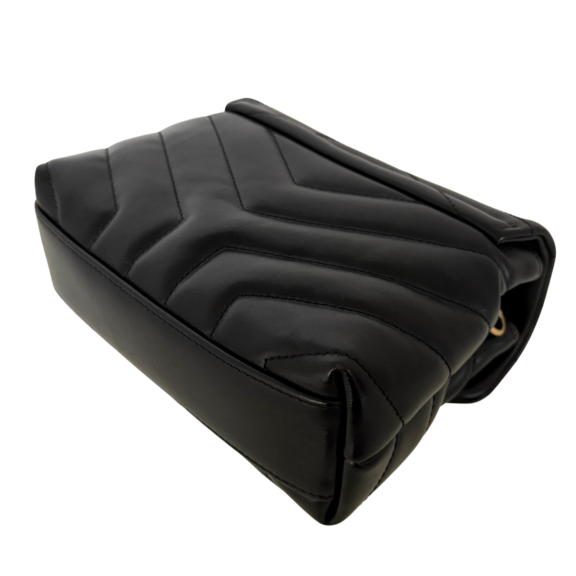 Saint Laurent LouLou Toy Schwarz goldene Hardware / sehr gut Saint Laurent