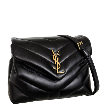 Saint Laurent LouLou Toy Schwarz goldene Hardware / sehr gut Saint Laurent