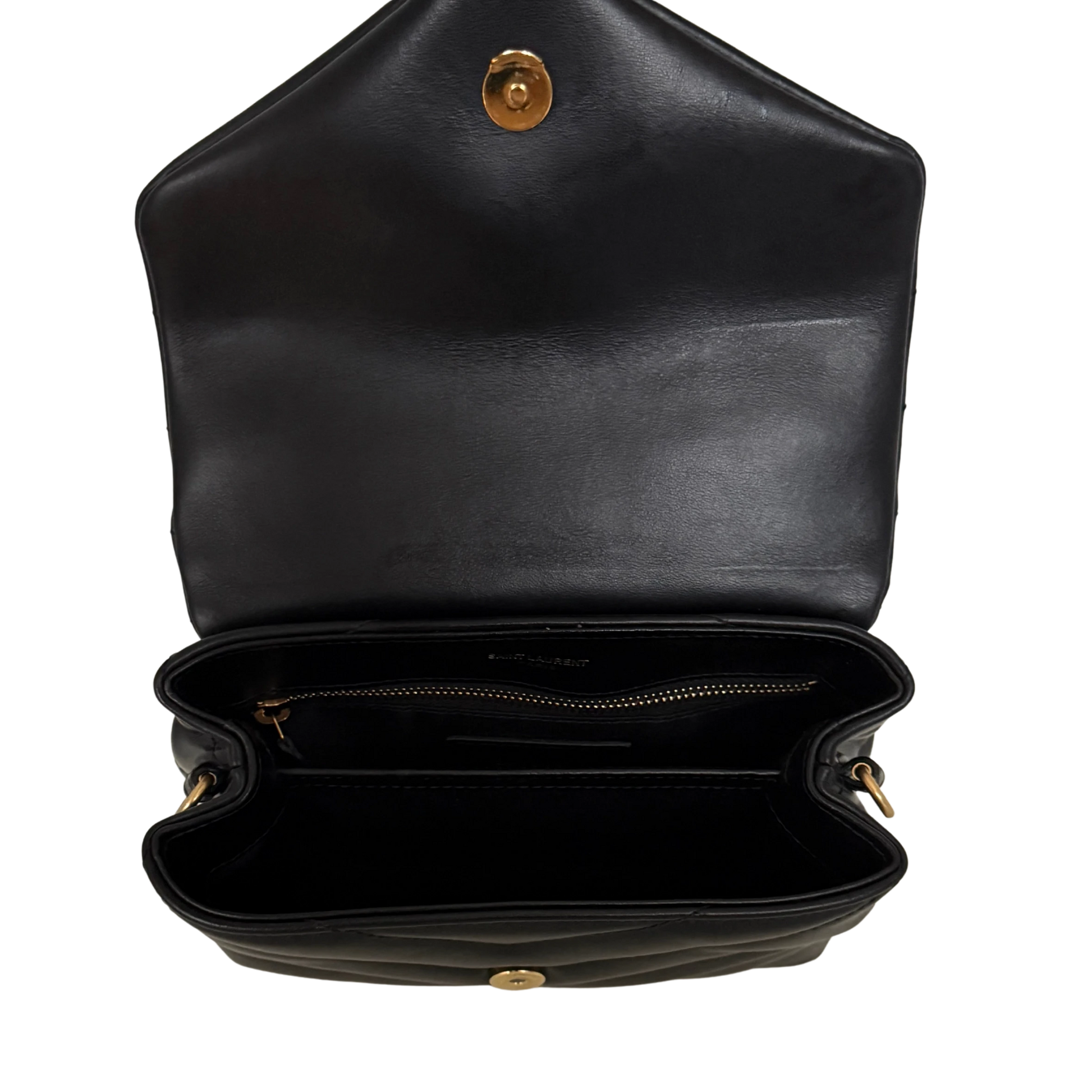 Saint Laurent LouLou Toy Schwarz goldene Hardware / sehr gut Saint Laurent