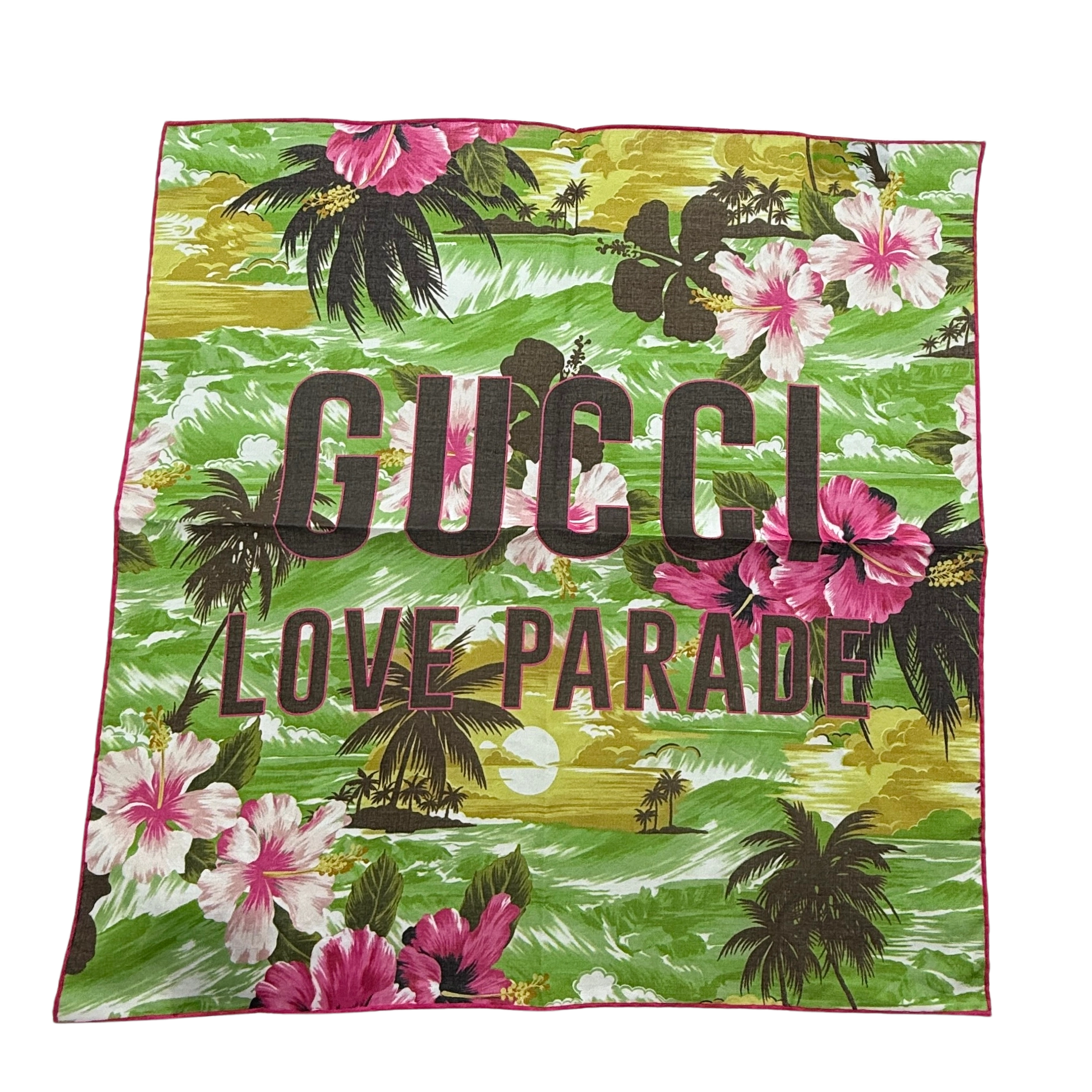 Gucci Love Parade Tuch Grün / neuwertig Gucci