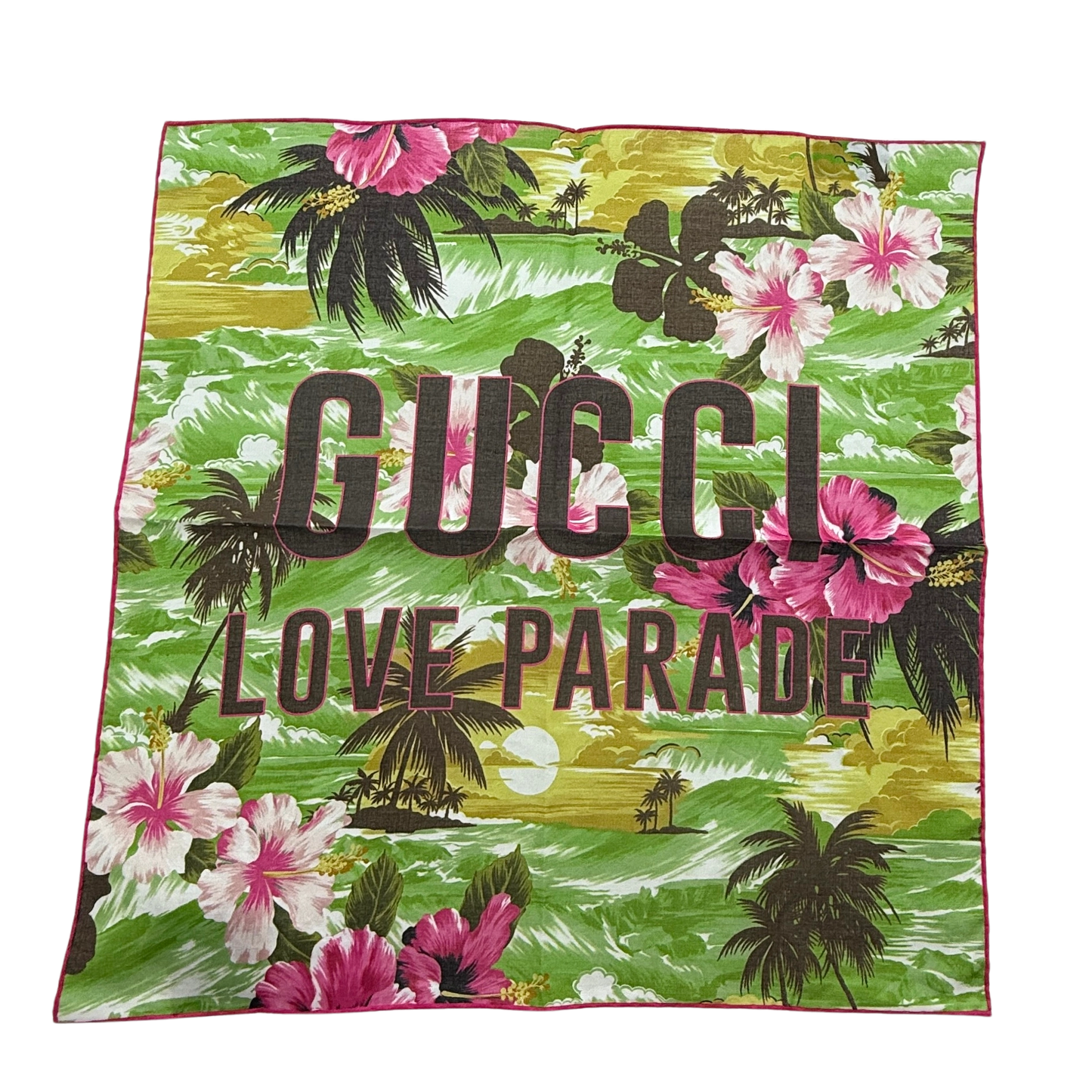 Gucci Love Parade Tuch Grün / neuwertig Gucci