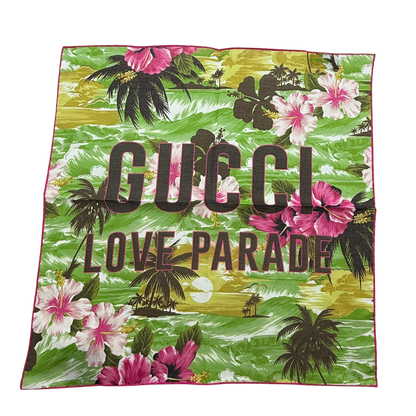 Gucci Love Parade Tuch Grün / neuwertig Gucci