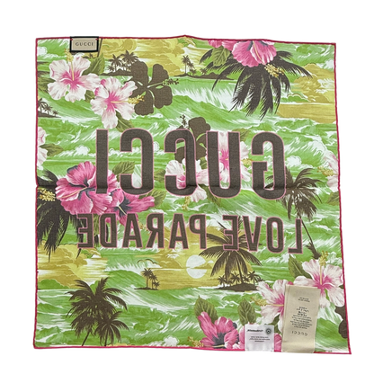 Gucci Love Parade Tuch Grün / neuwertig Gucci