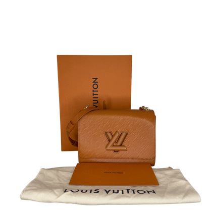 Louis Vuitton Twist MM Epi Leder braun GHW M57939 / sehr gut Louis Vuitton