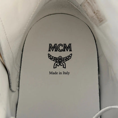 MCM High Top Turnlock Sneaker in Visetos Weiß Größe 44 / neuwertig MCM