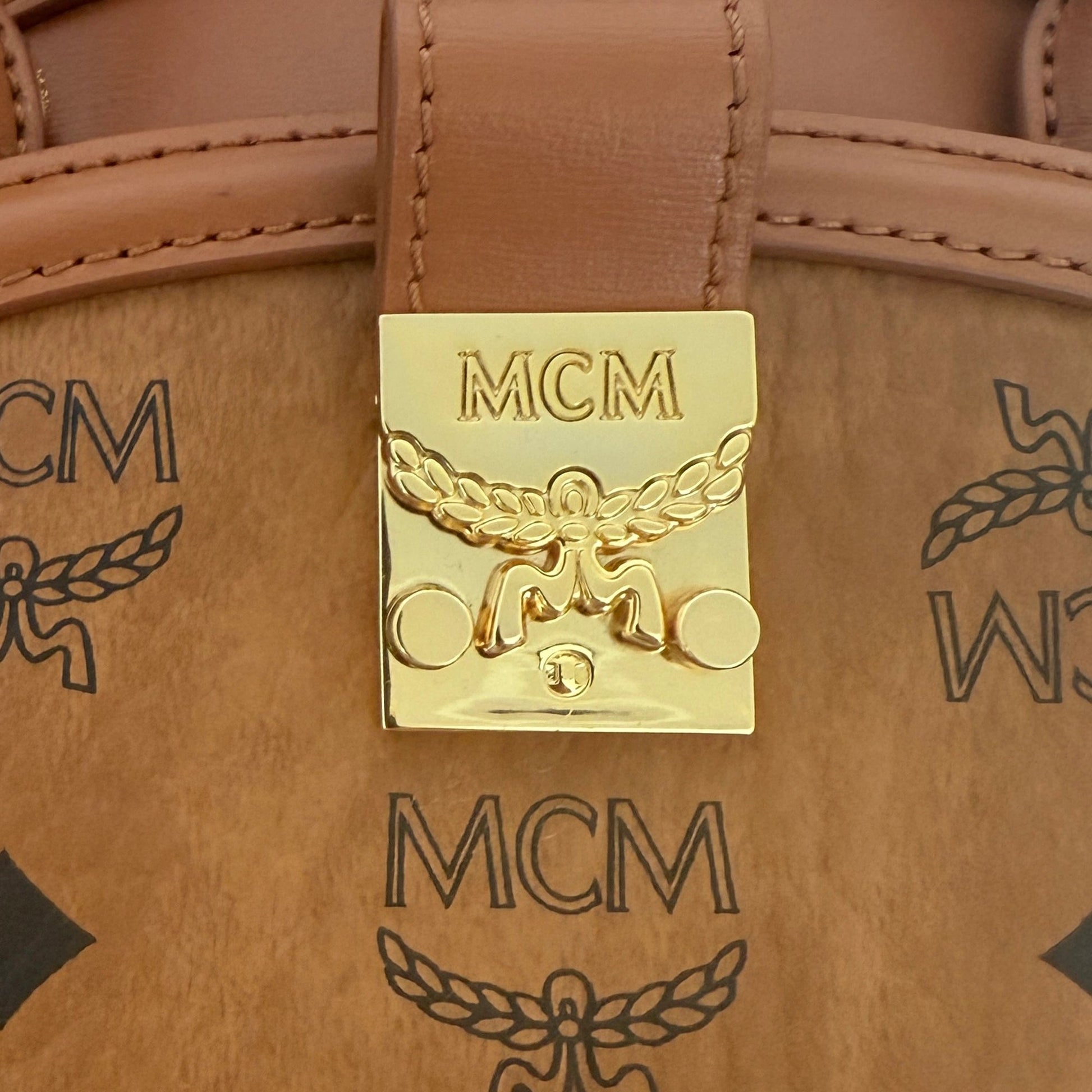 MCM Tracy Tote Bag Small Braun / sehr gut MCM