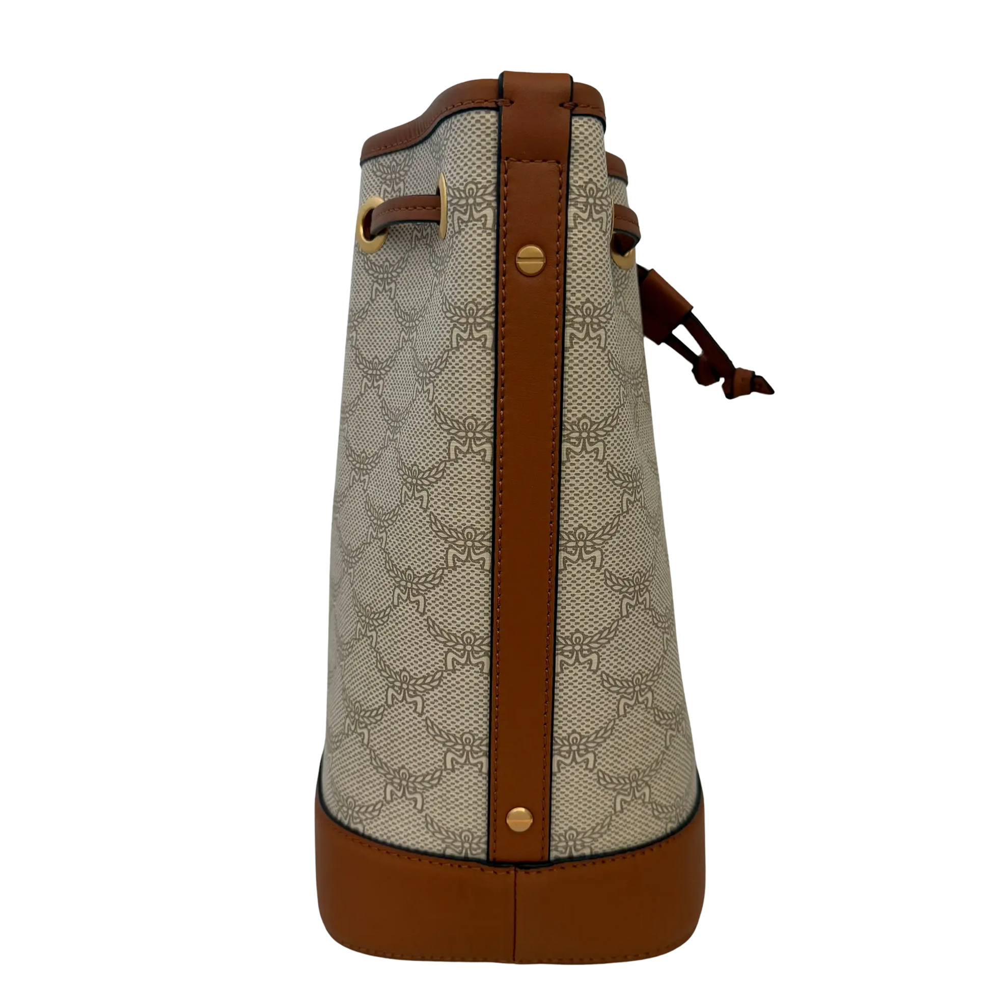MCM Himmel Kordelzugtasche in Lauretos beige / neuwertig MCM