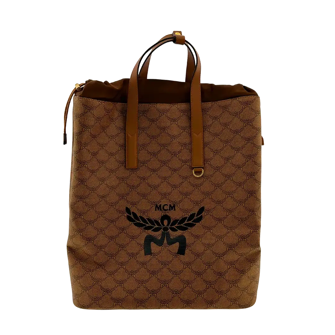 MCM Himmel Lauretos Backback Medium Cognac Unisex / ungetragen MCM