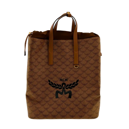 MCM Himmel Lauretos Backback Medium Cognac Unisex / ungetragen MCM