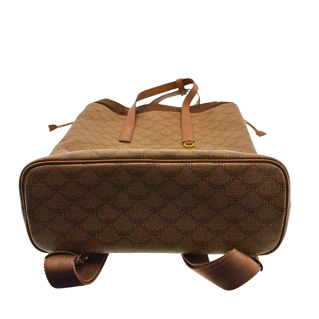 MCM Himmel Lauretos Backback Medium Cognac Unisex / ungetragen MCM