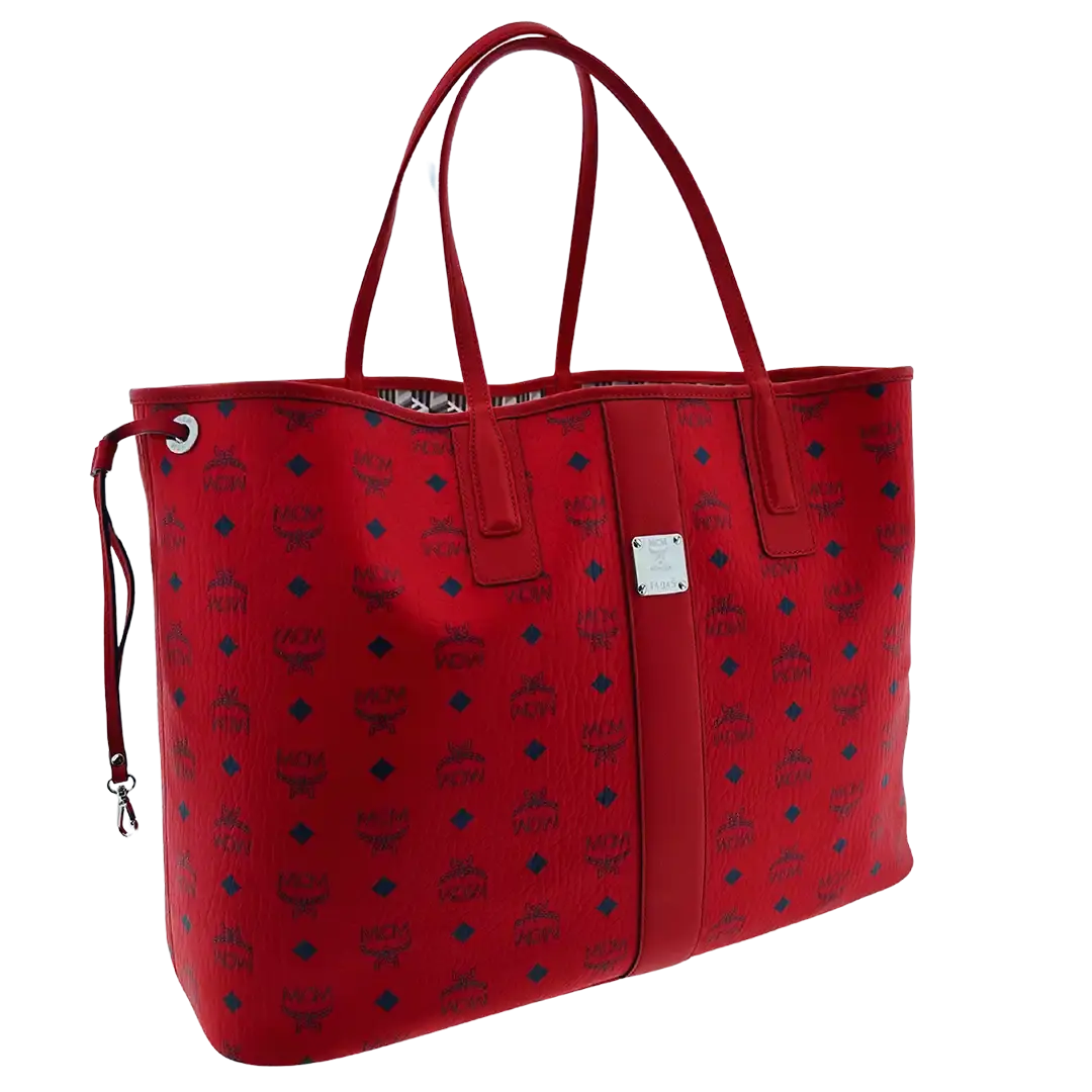 MCM Liz Wendeshopper Large rot mit großer abnehmbarer Pouch 2025 / ungetragen MCM