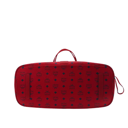 MCM Liz Wendeshopper Large rot mit großer abnehmbarer Pouch 2025 / ungetragen MCM