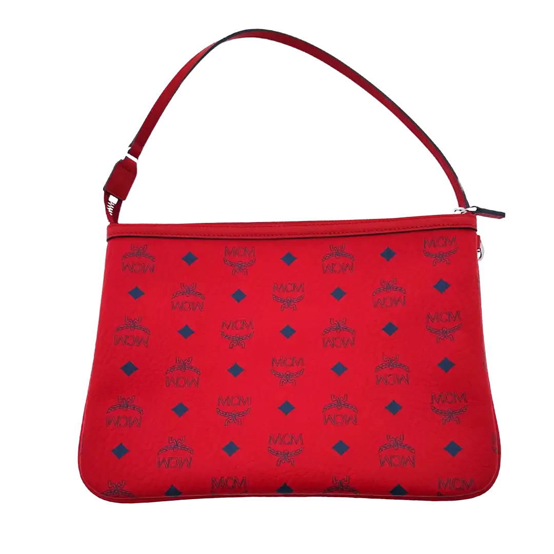MCM Liz Wendeshopper Large rot mit großer abnehmbarer Pouch 2025 / ungetragen MCM